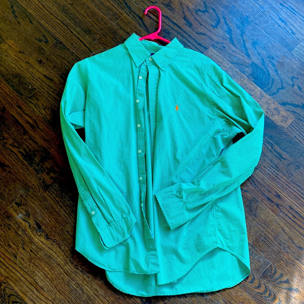Ralph Lauren blue label classic fit mens dress shirt